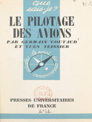 cover image of Le pilotage des avions modernes